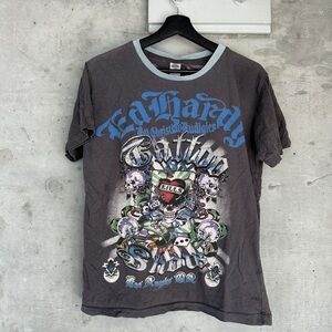 Ed Hardy Black Graphic Tee